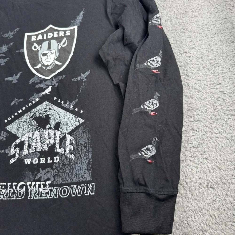 Las Vegas Raiders‎ NFL x Staple World Renowned Long Sleeve T-Shirt Large